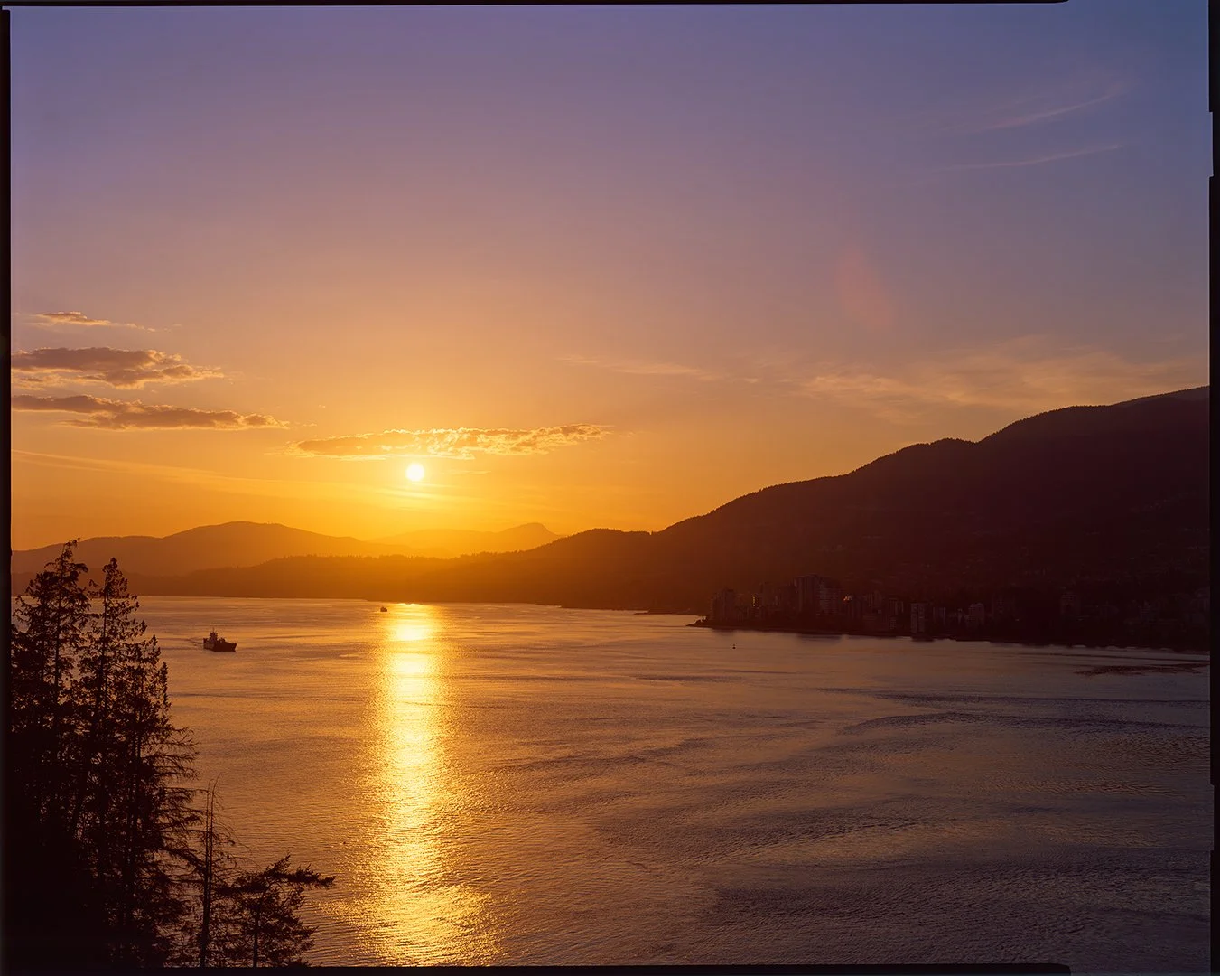 8×10 of the day. Sunset at Burrad Inlet