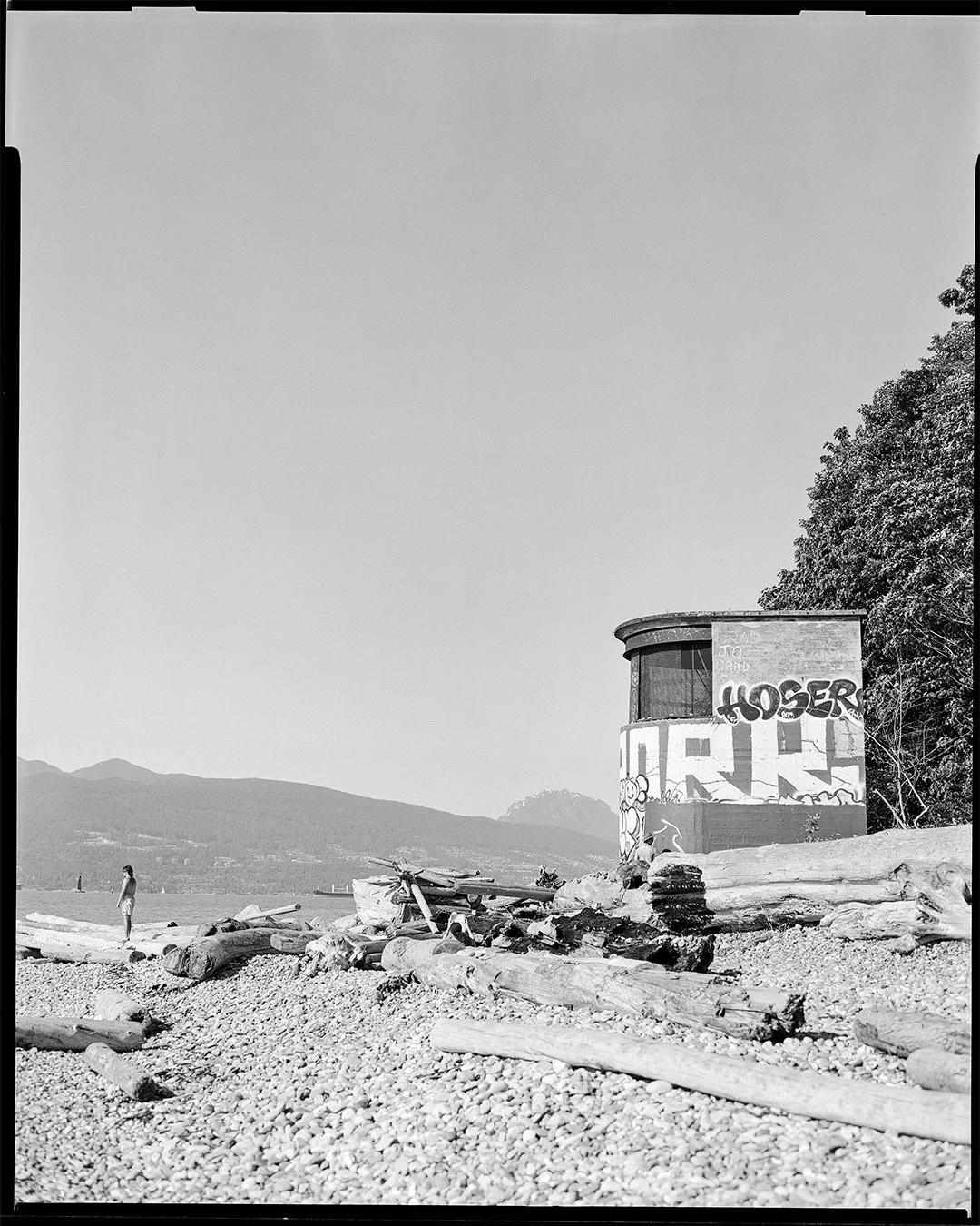 8×10 of the day. WWII Coast Artillery Search Light Post