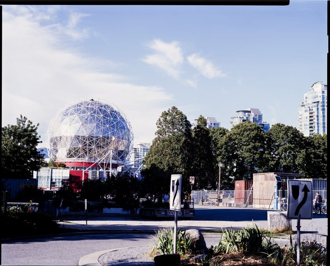 Science World, Vancouver, on 8x10 slide versus negative film