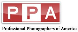 Logo with red and white squares spelling 'PPA' for Professional Photographers of America.