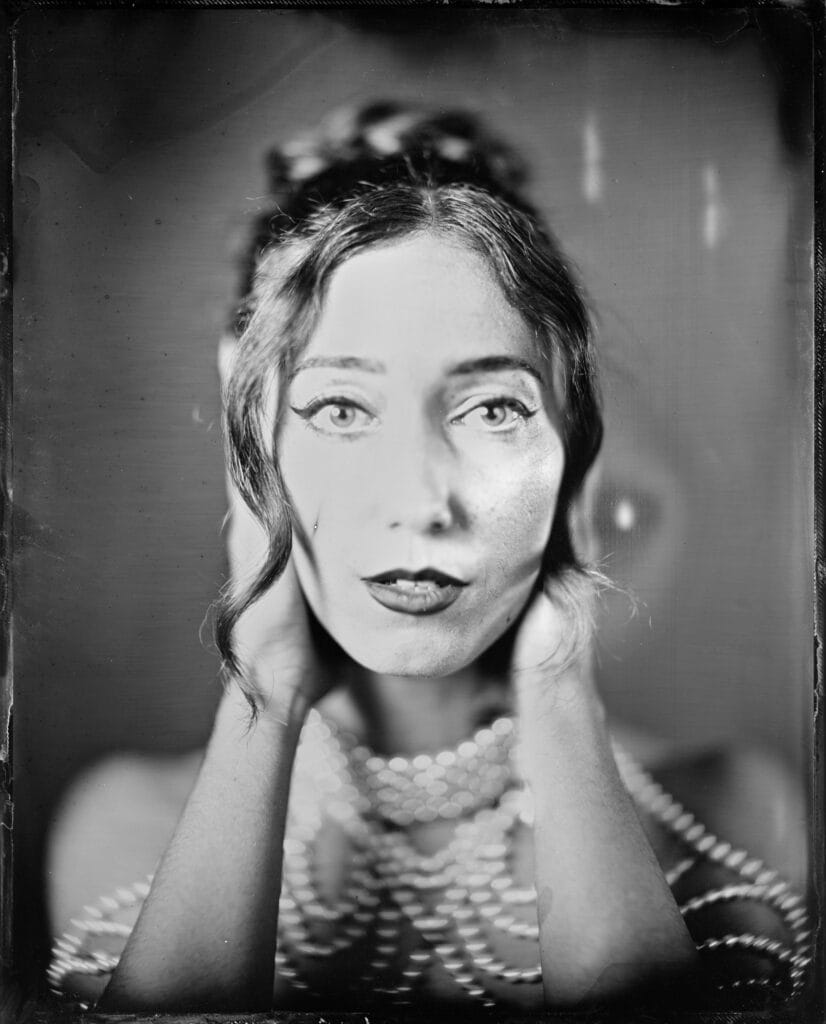8x10 tintype portrait from the wet plate collodion process, Toronto wet plate photography
