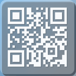 QR Code Scan and Generate app icon, a QR code on a blue grey background