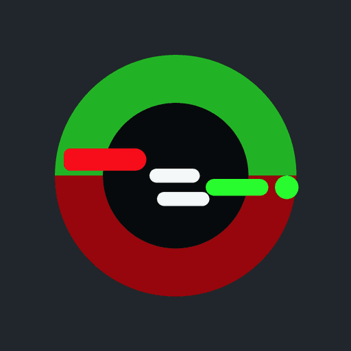 DNS Observatory app icon, a green and red circular gauge on a dark background